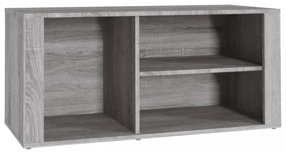 szürke sonoma színű szerelt fa cipősszekrény 100x35x45 cm