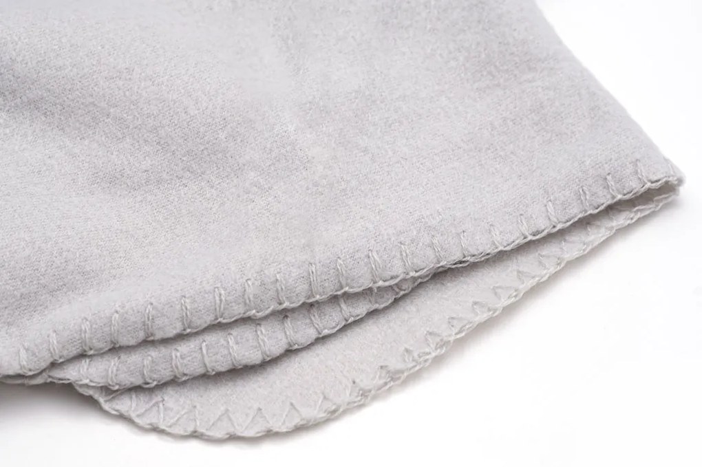 Fleece pléd 160x200 cm világosszürke