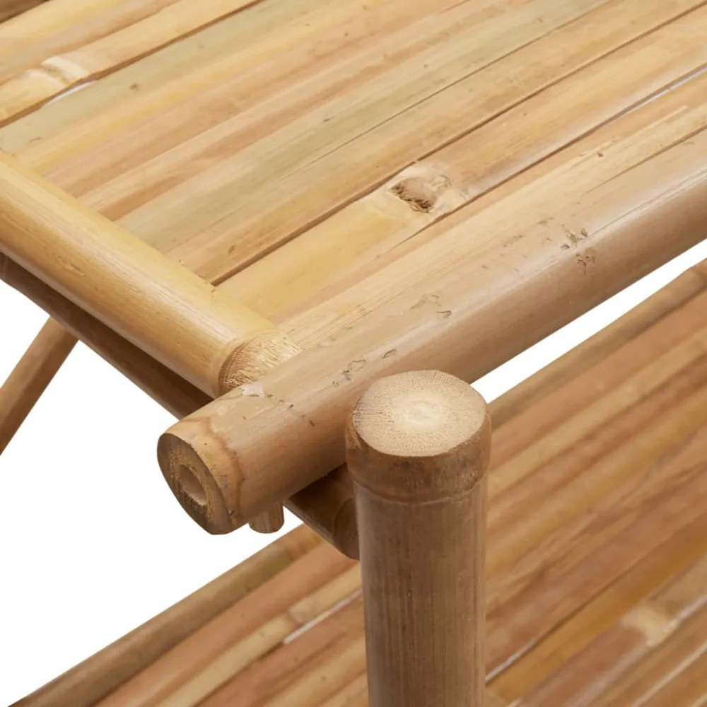 vidaXL 5 szintes bambusz polc 100 x 40 x 150 cm