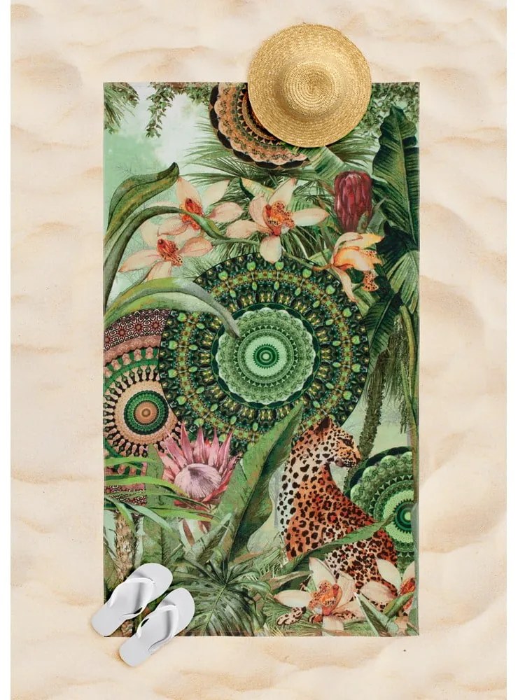 Zöld strandtörölköző 100x180 cm – HIP