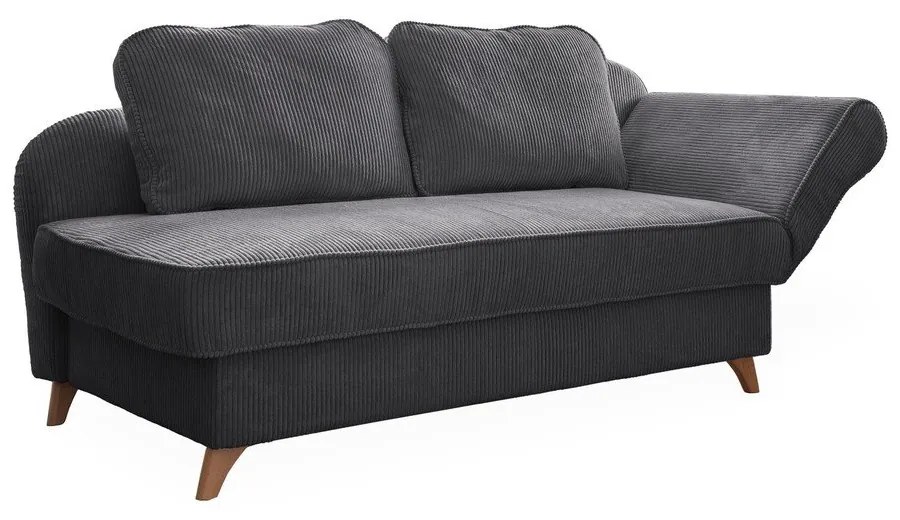 Szürke kordbársony heverő (jobb oldali) Chic Charlotte – Miuform