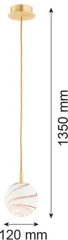 Argon ALMIROS 8450 Függőlámpa 1x7W(Max)/E14 IP20