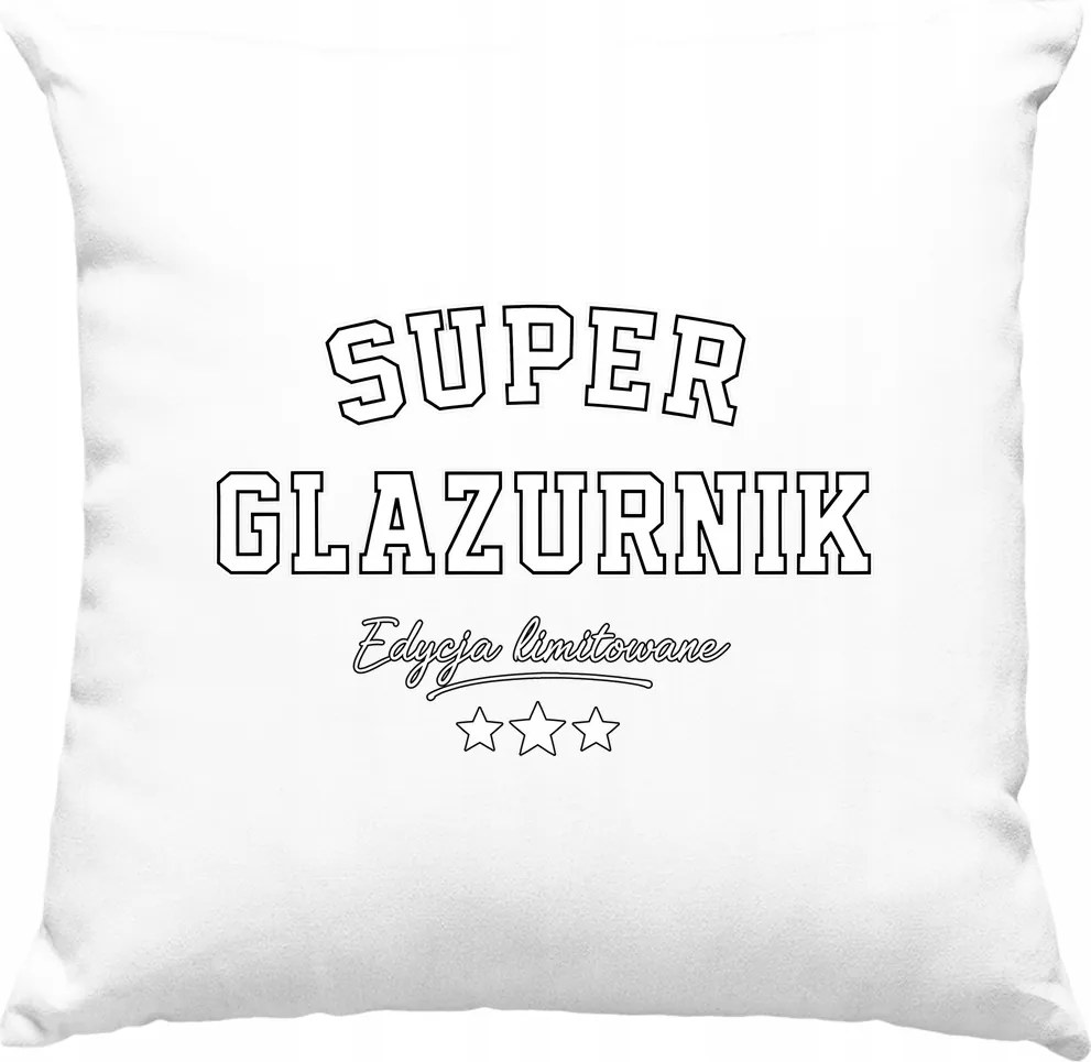 Glazurnik párna, limitált, fehér