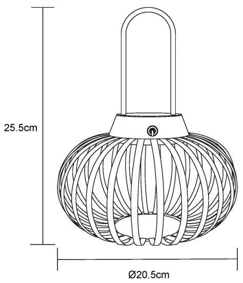 Globo 21035S - ALLEGRA tölthető, érintésvezérlésű, dimmelhető LED asztali lámpa LED/1W/3,7V 1500 mAh