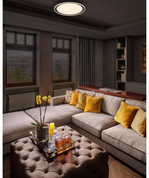 Ledvance - LED Mennyezeti lámpa ORBIS PEDERSON LED/36W/230V átm. 55 cm fekete