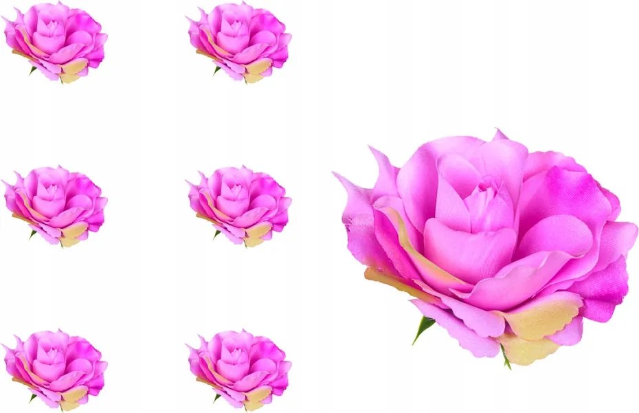 Rózsafej Sonia lila 6 db-os művirág csokornyakkendő szett