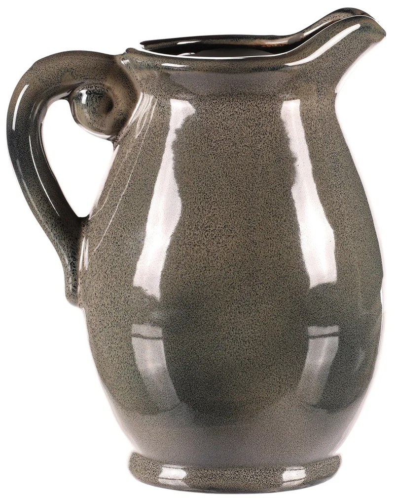 Kerámia kancsó szürke, 15 x 16 x 23 cm, közepes, 23 cm