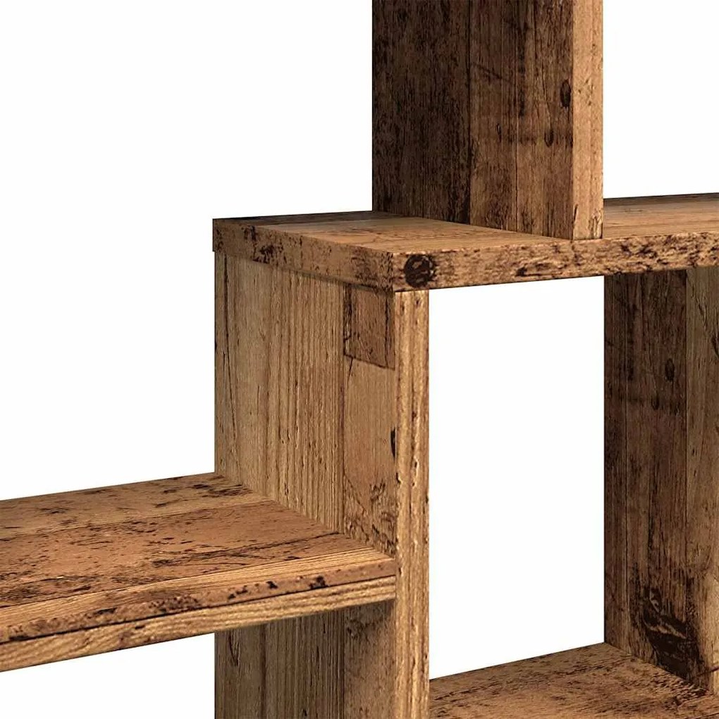 antik fa szerelt fa fali polc 85 x 16 x 52,5 cm