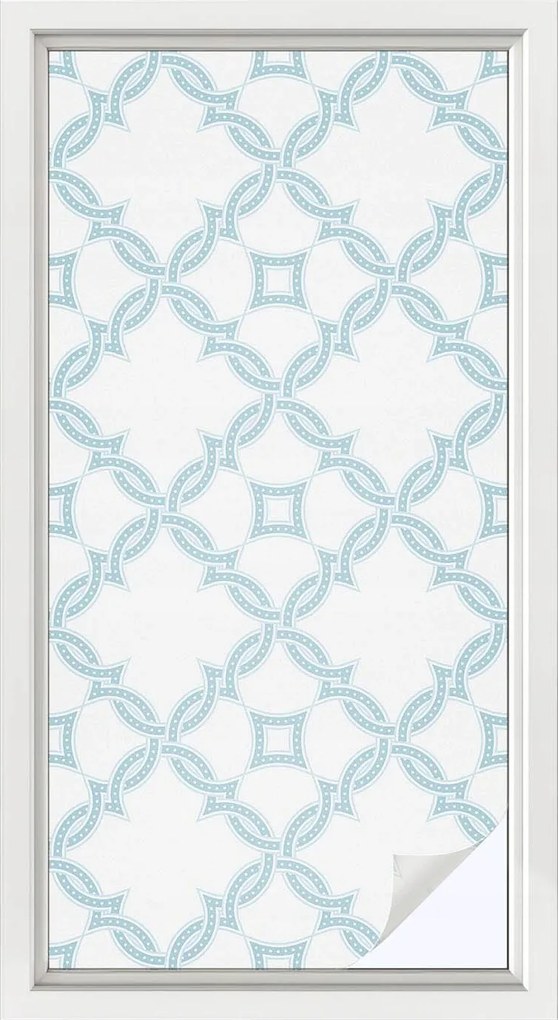 Szélvédőfólia Ablak Adatvédelem Geometria Kék 50x100