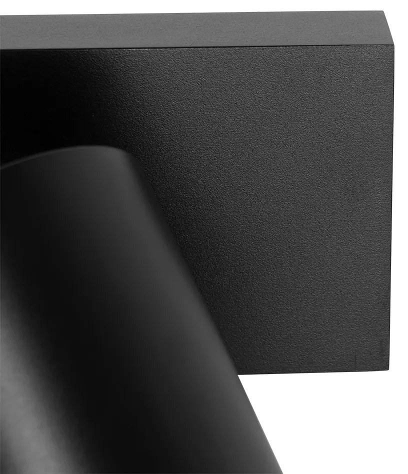 Modern mennyezeti spotlámpa fekete állítható 2-lámpás - Jeana Luxe