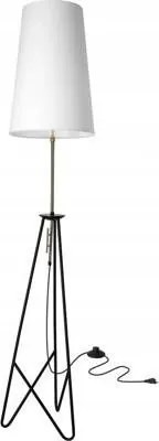 Álló lámpa nappaliba, éjjeli, fekete, arany háromlábú Taflo