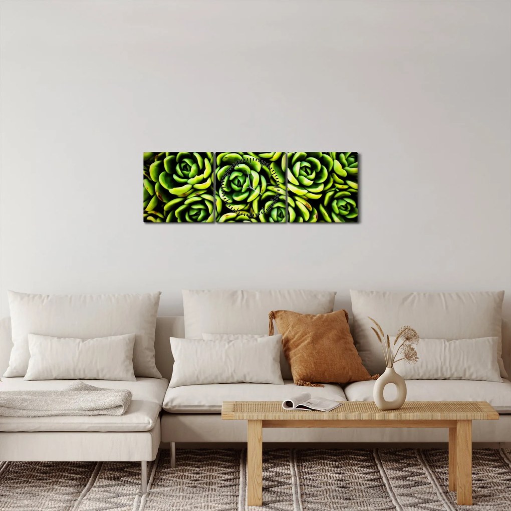 Sziklák képe (órával) (90x30 cm)