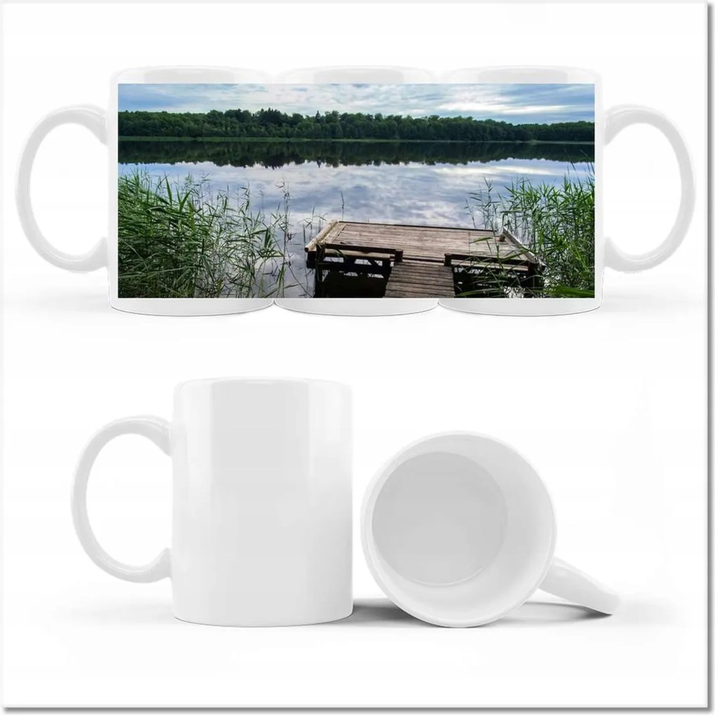 Fényképes bögre Híd a horgász számára