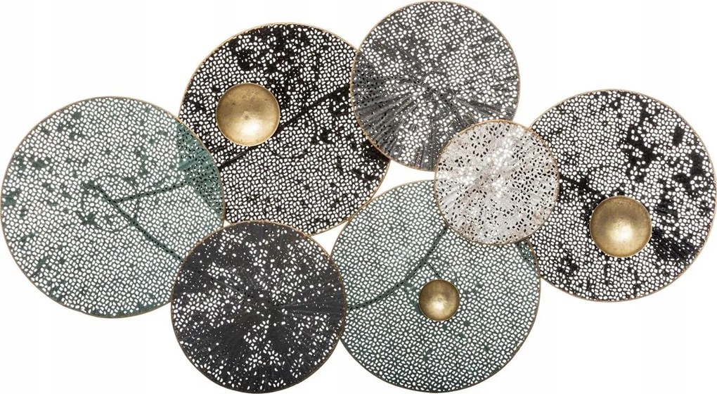 Elegáns fém fali dekoráció liliom nagy