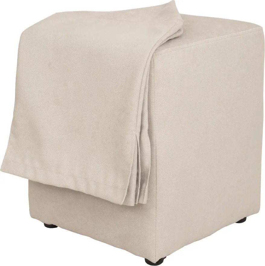 Cube H puff huzattal - K08 szövet - krém R