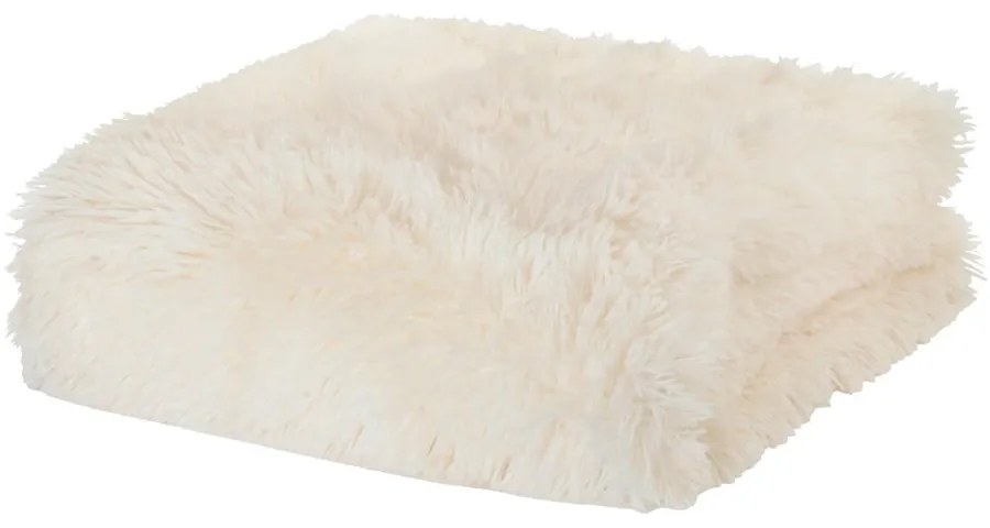 Krémszínű mikroplüss ágytakaró franciaágyra 245x280 cm Cuddly – Catherine Lansfield