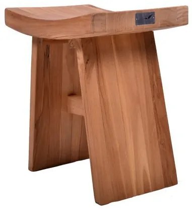 DIVERO Kerti szék sámli  tíkfából