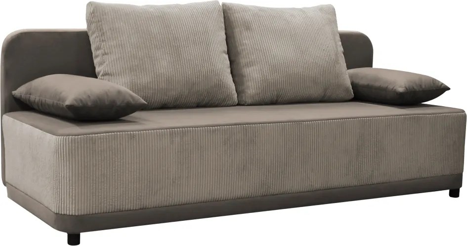 Kihúzható heverő, szürkésbézs Taupe, SENTY