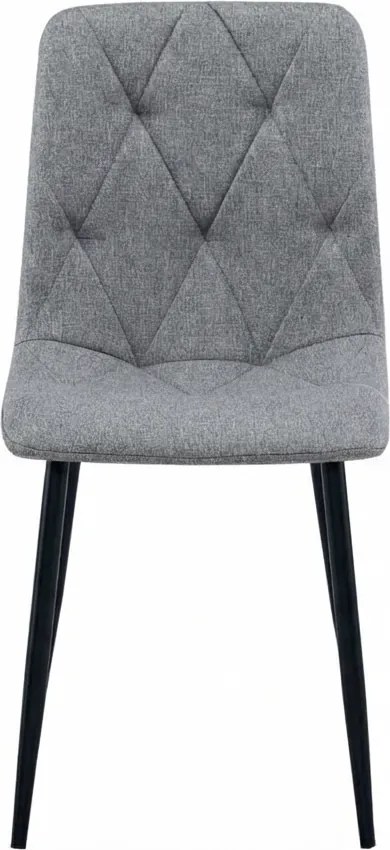 LIBRA PLATINUM GREY szürke szék fekete lábakkal