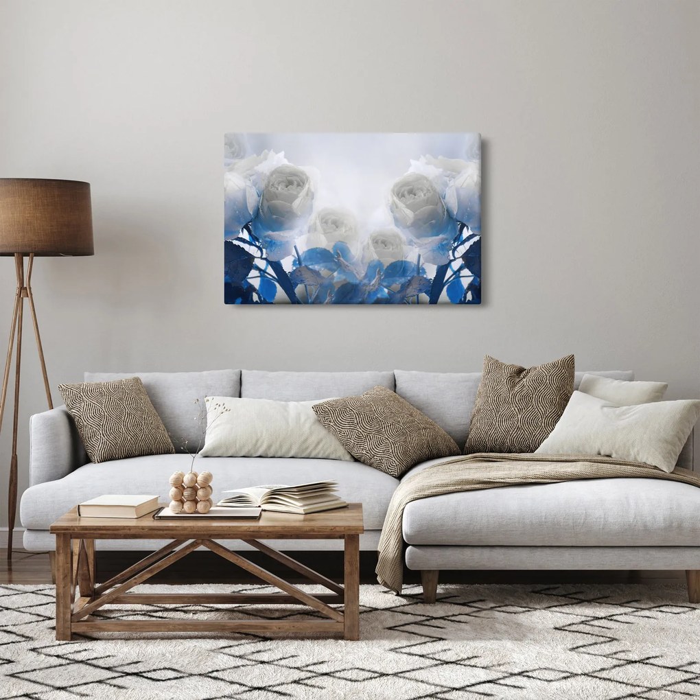 Kép - Fehér rózsa (90x60 cm)
