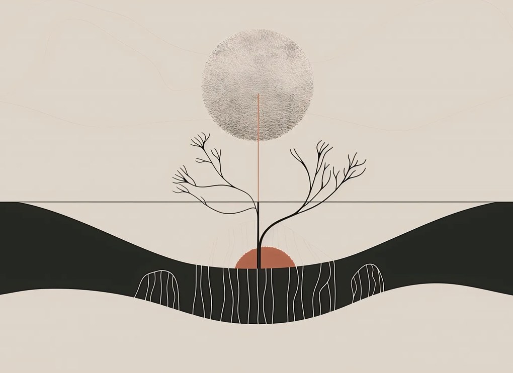 Poszter 55x40cm Téli Hold