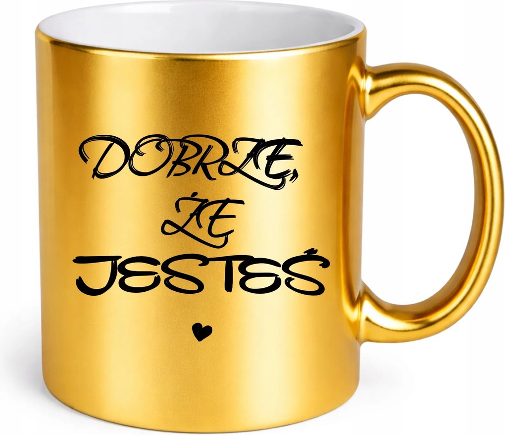 Jó, Hogy Te Vagy A Tökéletes Ajándék Bögre Csillogó arany Gyönyörű Ajándék