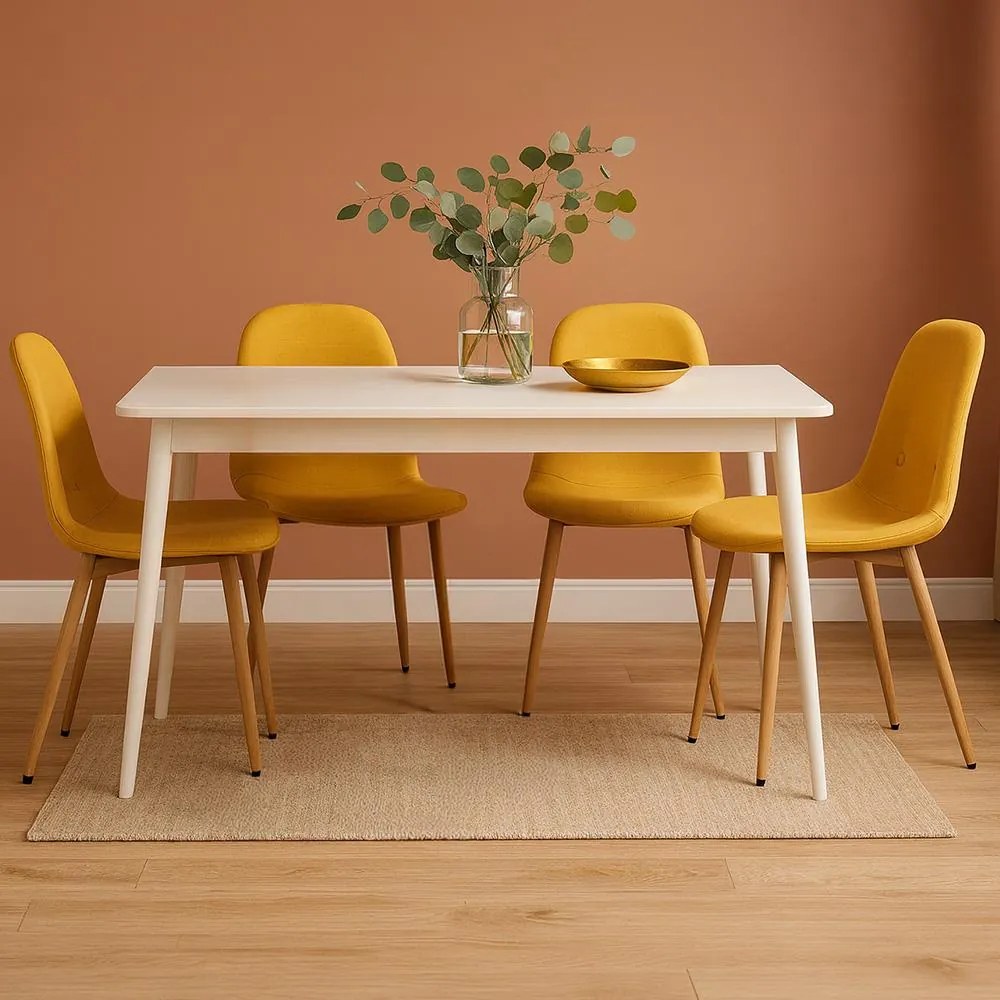 Avenberg RIVA Étkezőszék szett - 4db, sárga