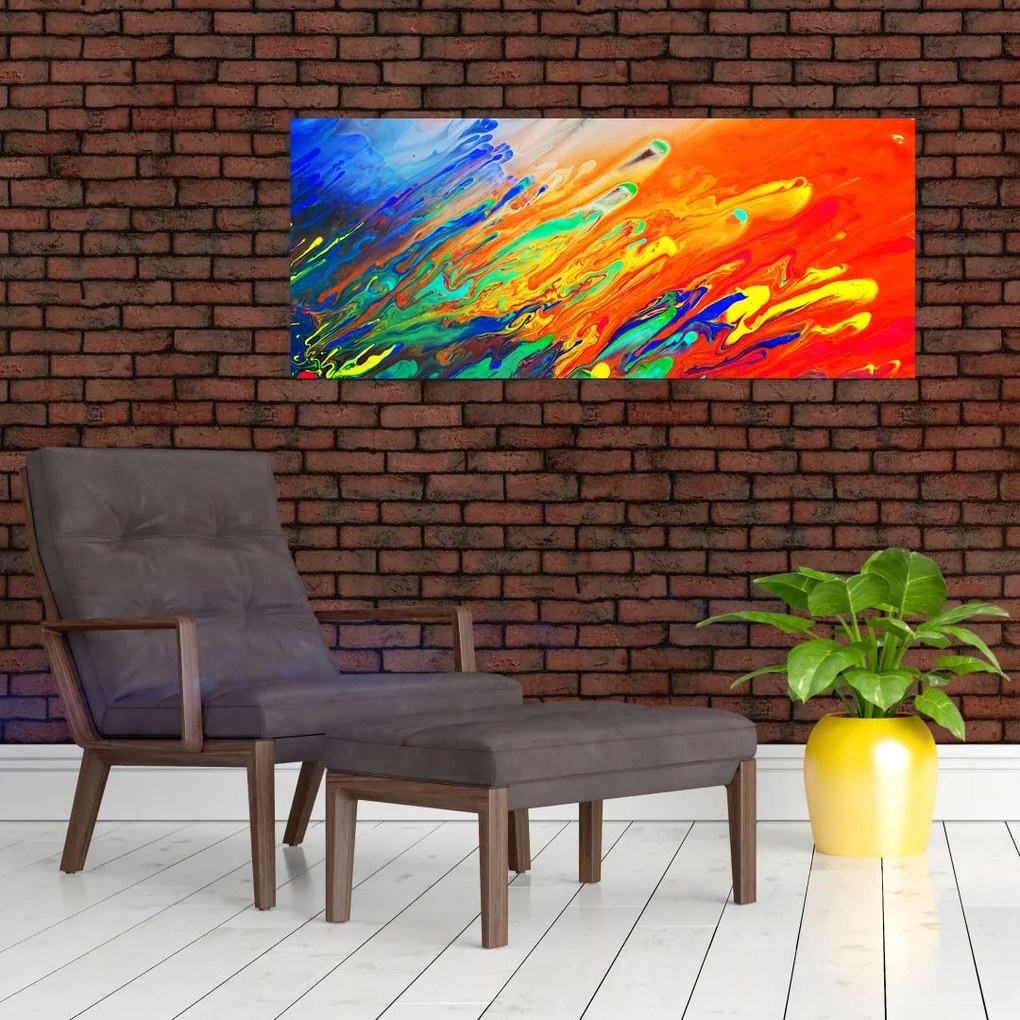 Kép - Színes absztrakció (120x50 cm)