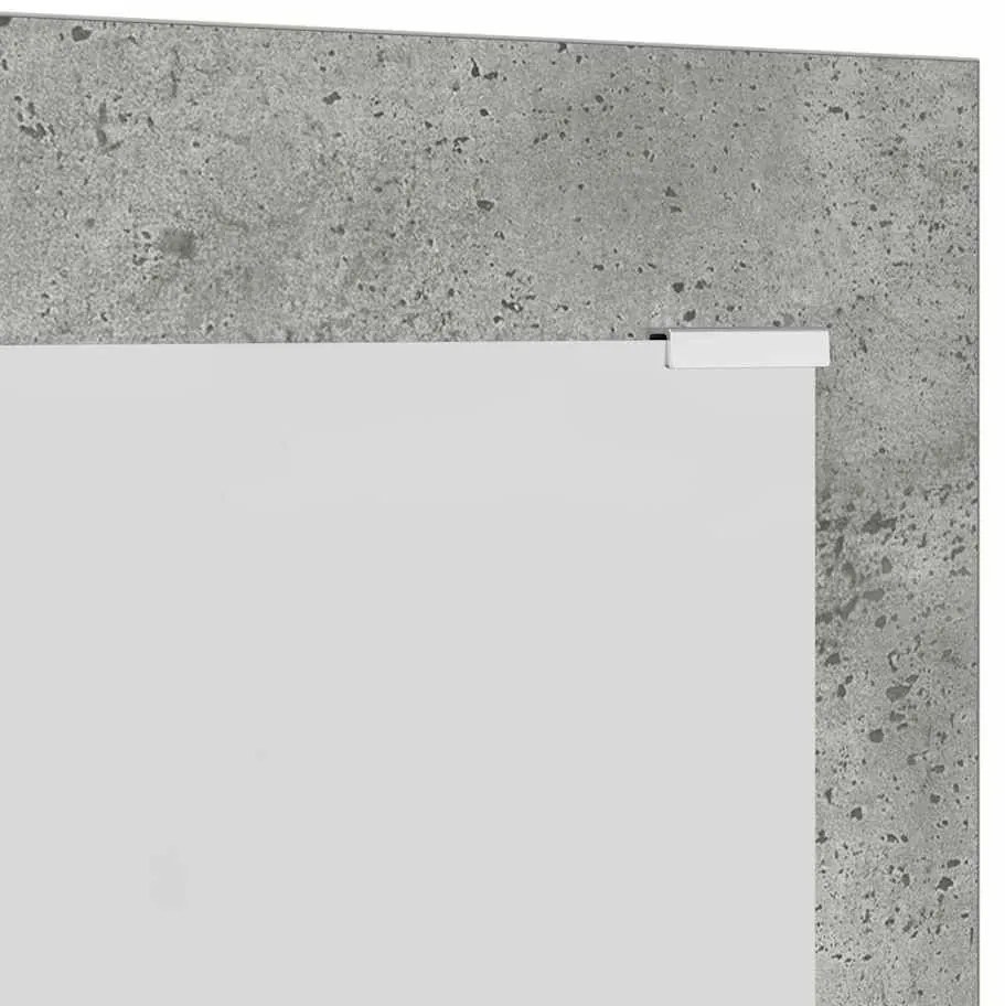Fali Kabáthorog tárolóval Beton szürke 96 x 1.5 x 90 cm Faanyag