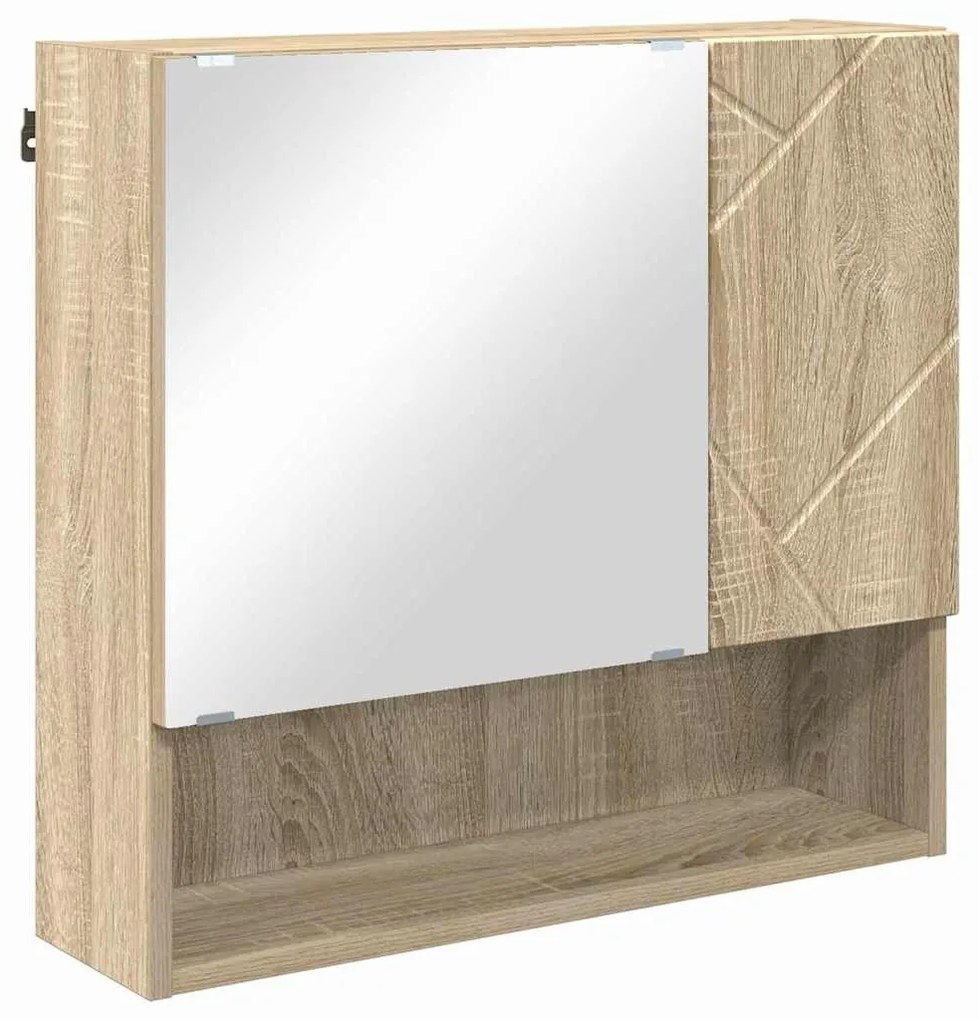 Fürdőszoba bútor szett 5 pcs sonoma tölgy 61 x 35 x 64 cm