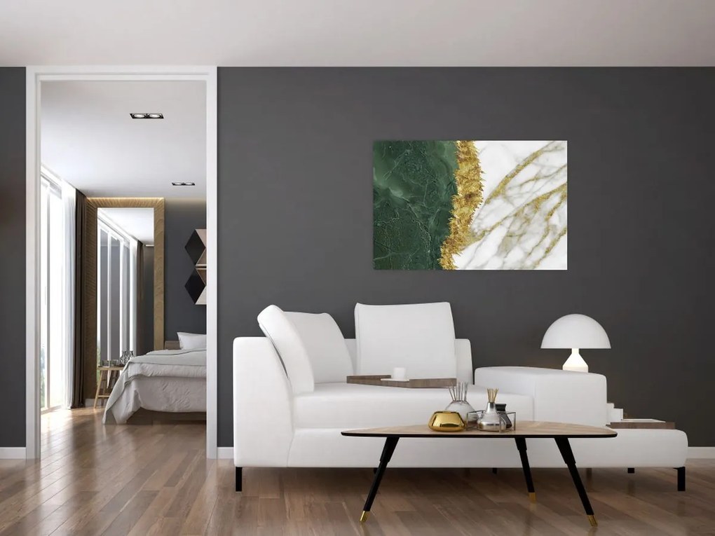 Kép - Zöld márvány N⁰1 (90x60 cm)