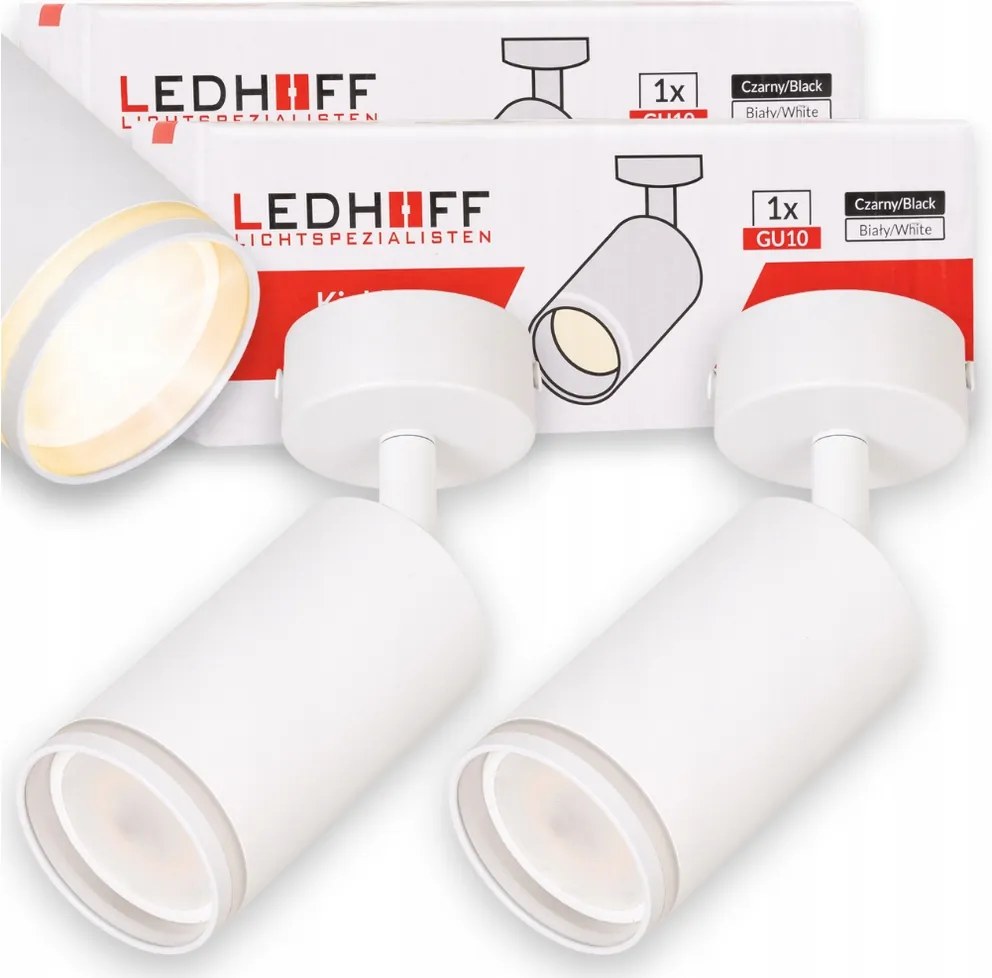 Mennyezeti lámpa fali Spot lámpatest fehér GU10 fali Tuba szoba x2db