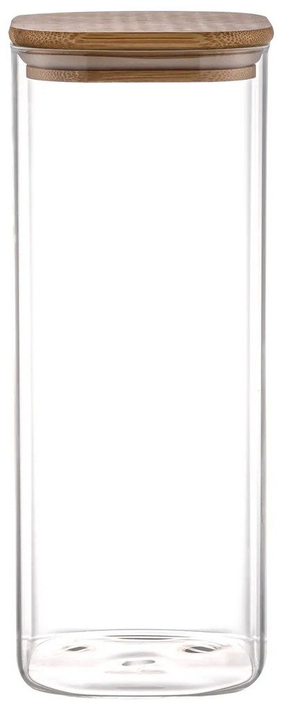 4Home Üveg élelmiszer tároló fedéllel Bamboo, 2000 ml