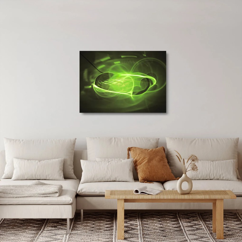 Modern absztrakt kép (üvegen) (70x50 cm)