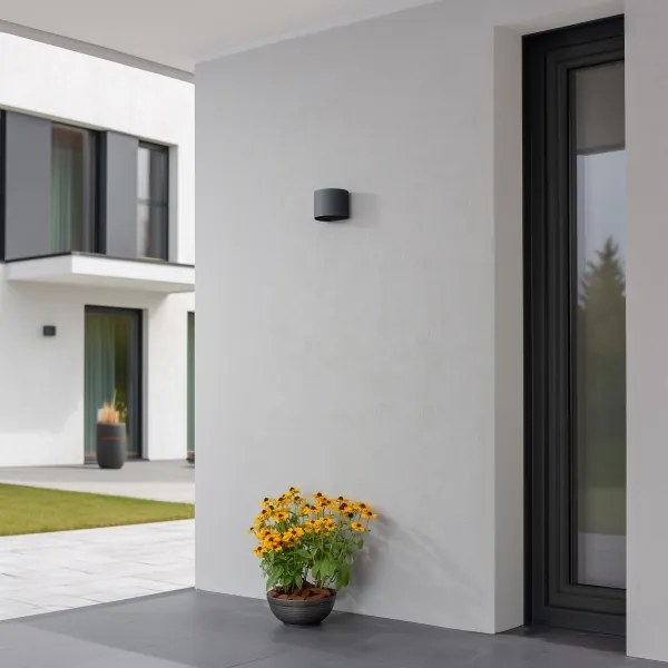 Brilagi - LED Kültéri fali lámpa RONDO LED/6W/230V antracit IP54