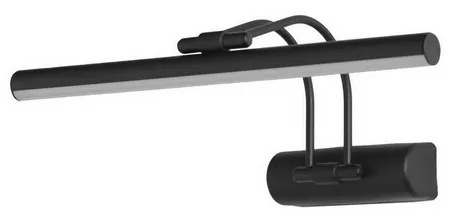 Ledli Siyah Aplik fali lámpa Flüt 35 cm, fekete