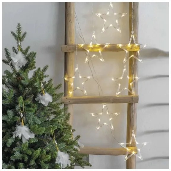 LED karácsonyi fényfüggöny 70xLED/3,6W 567x125 cm meleg fehér