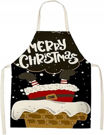 Karácsonyi kötény Mikulás konyha grill ajándék unisex