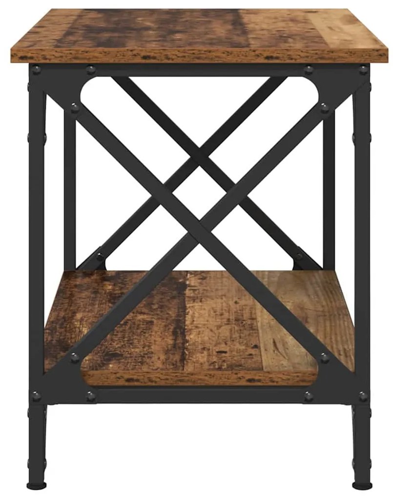 Oldal asztal Öreg fa 55 x 38 x 45 cm Faanyag