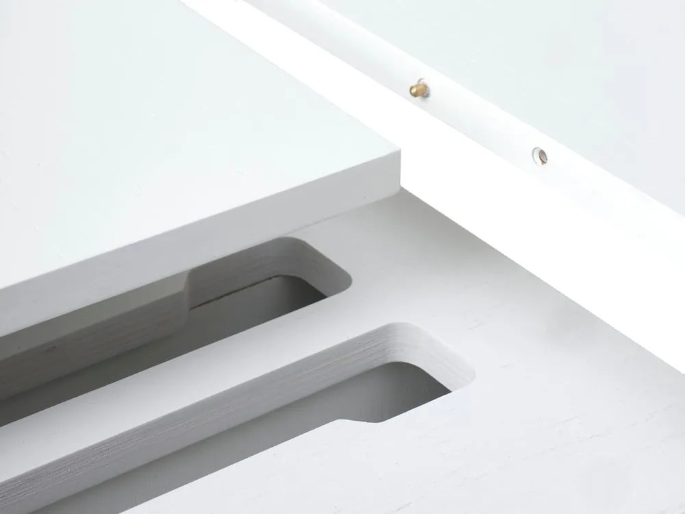 Kerek bővíthető étkezőasztal hosszabbító asztallappal ø 120 cm Nola – Unique Furniture