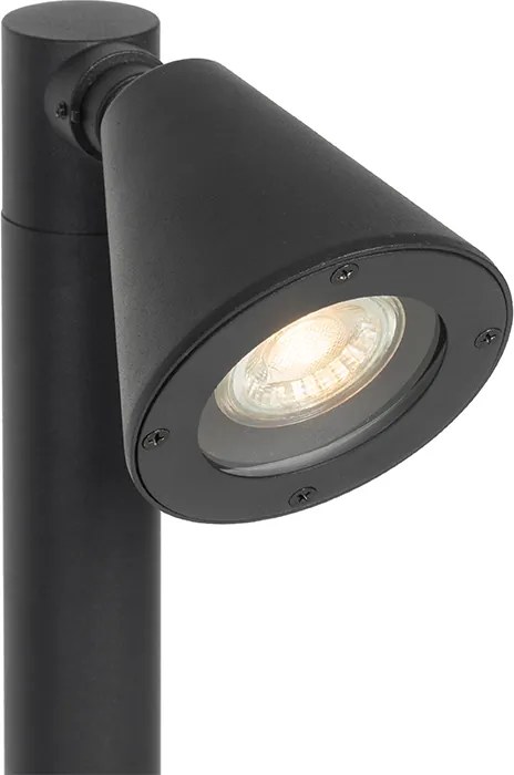 Modern kültéri oszloplámpa fekete 60 cm IP44 állítható - Ciara