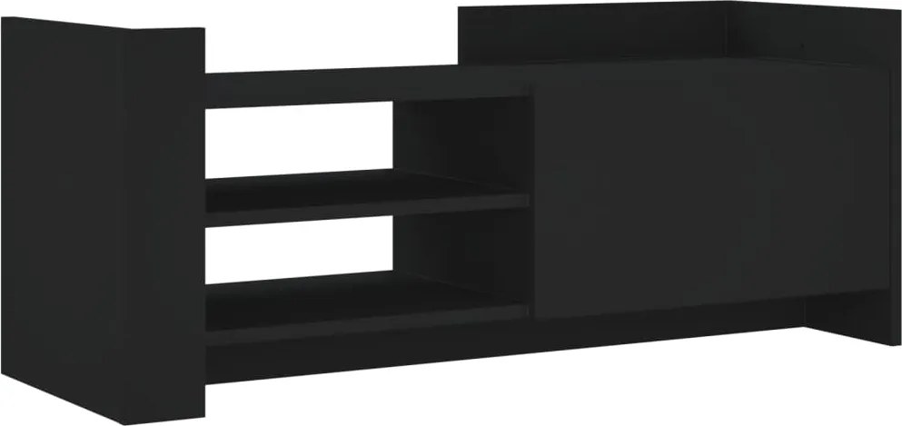 vidaXL fekete szerelt fa TV-szekrény 100 x 35 x 40 cm
