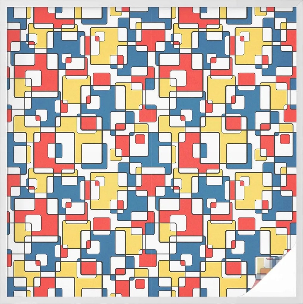 Ablaküveg fólia Adatvédelem Geometrikus formák 100x100 cm