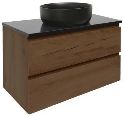 Fürdőszobaszekrény technistone SAT B-Way 99x30x45 cm matt dió BWAY100NUTTKFürdőszobaszekrény technistone SAT B-Way