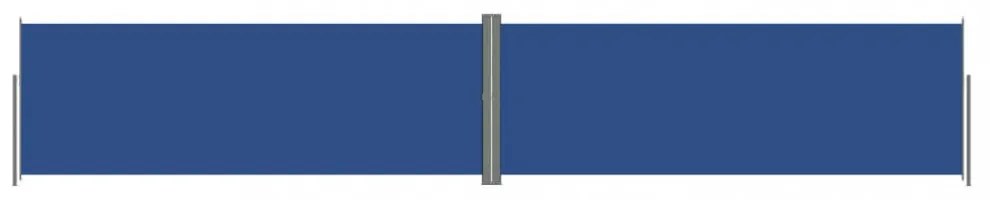 kék behúzható oldalsó napellenző 180 x 1000 cm