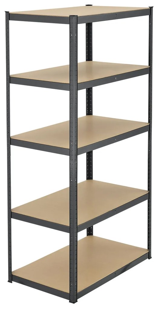 Juskys 2 darabos polcrendszer szett - 180x90x40 cm - szürke