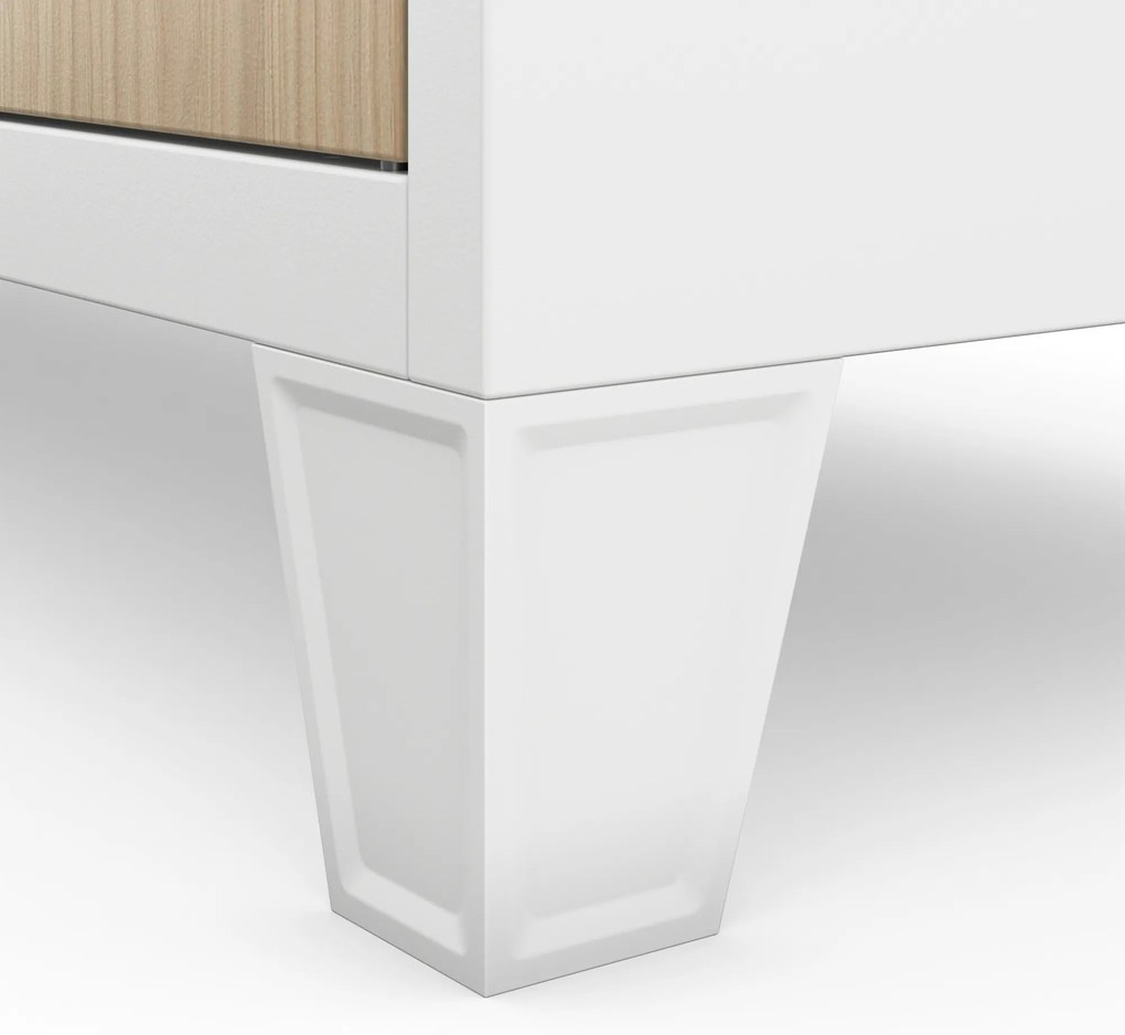 Rekeszes szekrény ROBERT, 1360 x 1720 x 450 mm, Eco Design: fehér/sonoma tölgy