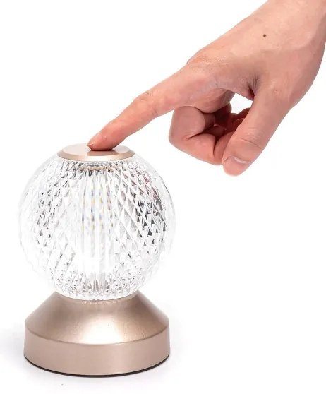 Aigostar-LED RGB Dimmelhető újratölthető asztali lámpa LED/1W/5V 1800mAh 13,5cm + távirányító