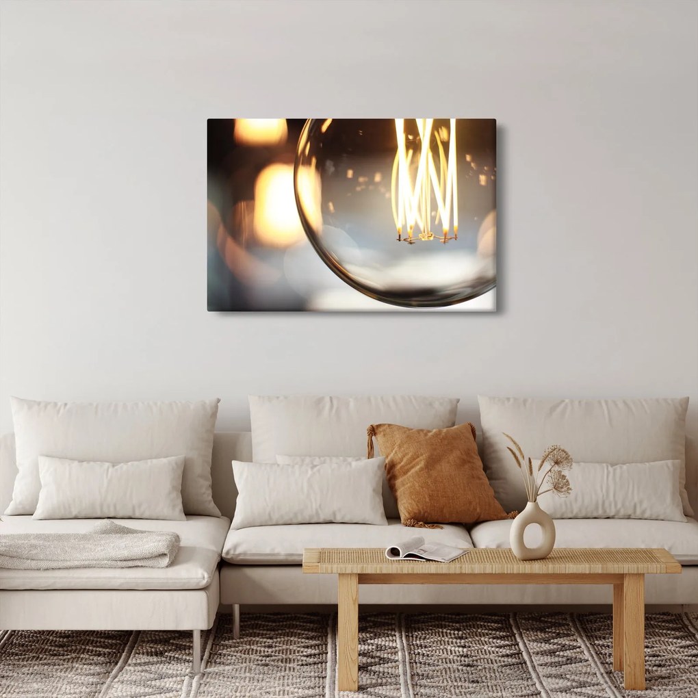 Izzó villanykörte képe (90x60 cm)