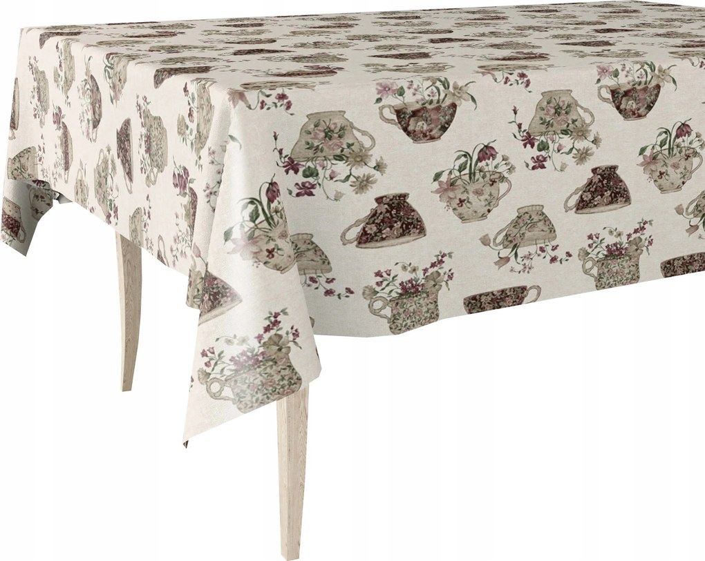 Cerata Vastag Abrosz Berata Bézs Virágos Csésze 140x170